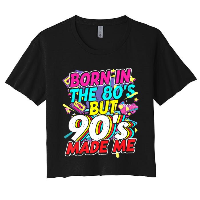 80s 90s Outfit Party Theme Party Costume For And Women Women's Crop Top Tee