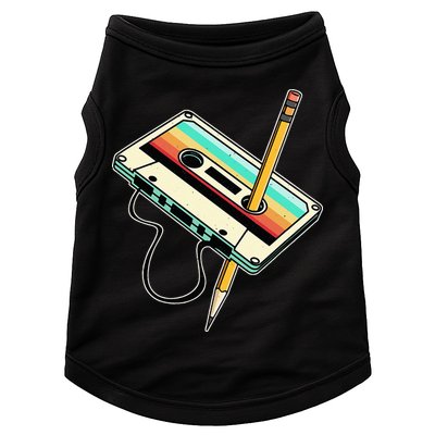 80s 90s Retro Party Costume Nostalgia Cassette Doggie Tank