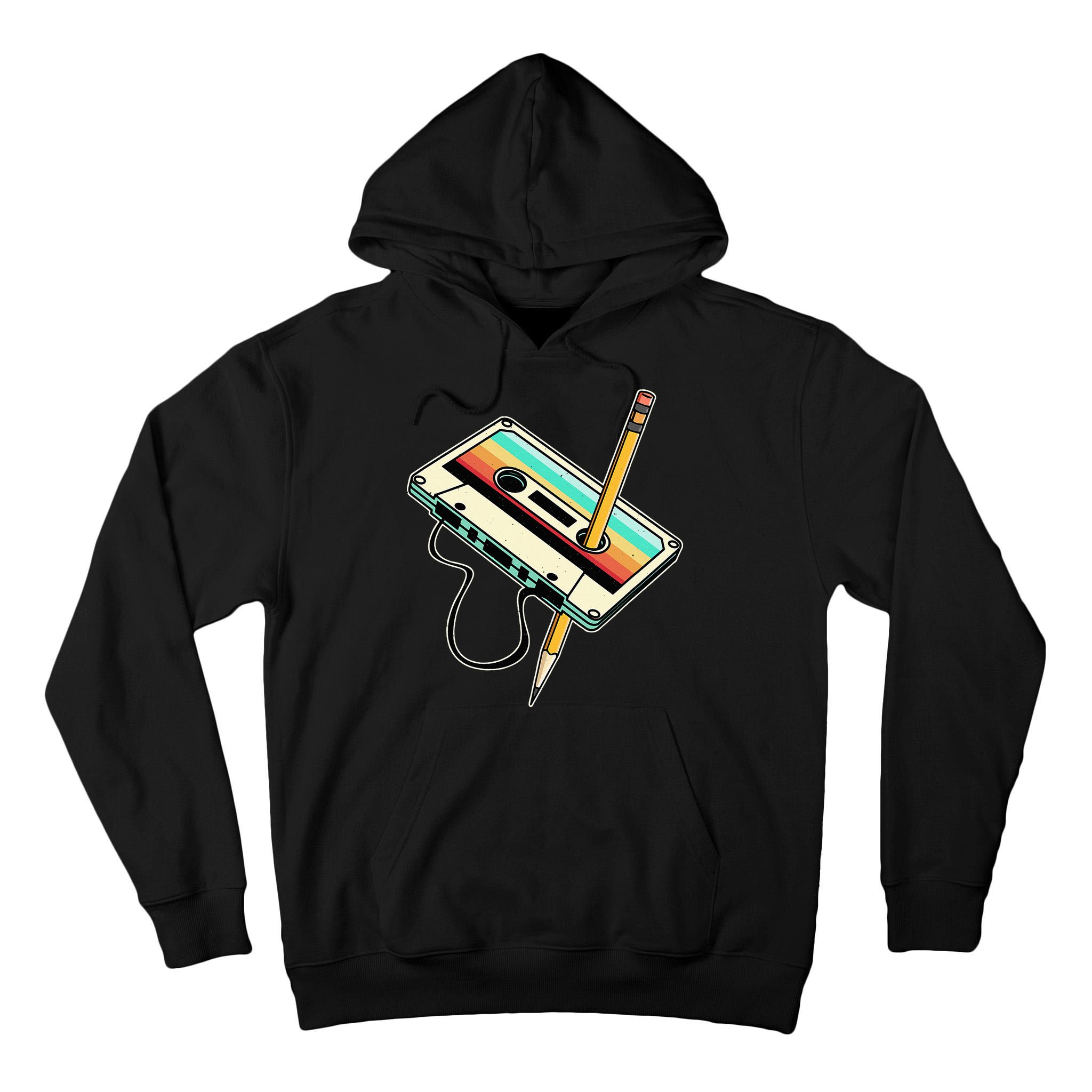 80s 90s Retro Party Costume Nostalgia Cassette Tall Hoodie