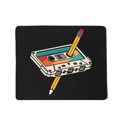 80s 90s Retro Cassette Tape 1980s 1990s Music Vintage Outfit Mousepad