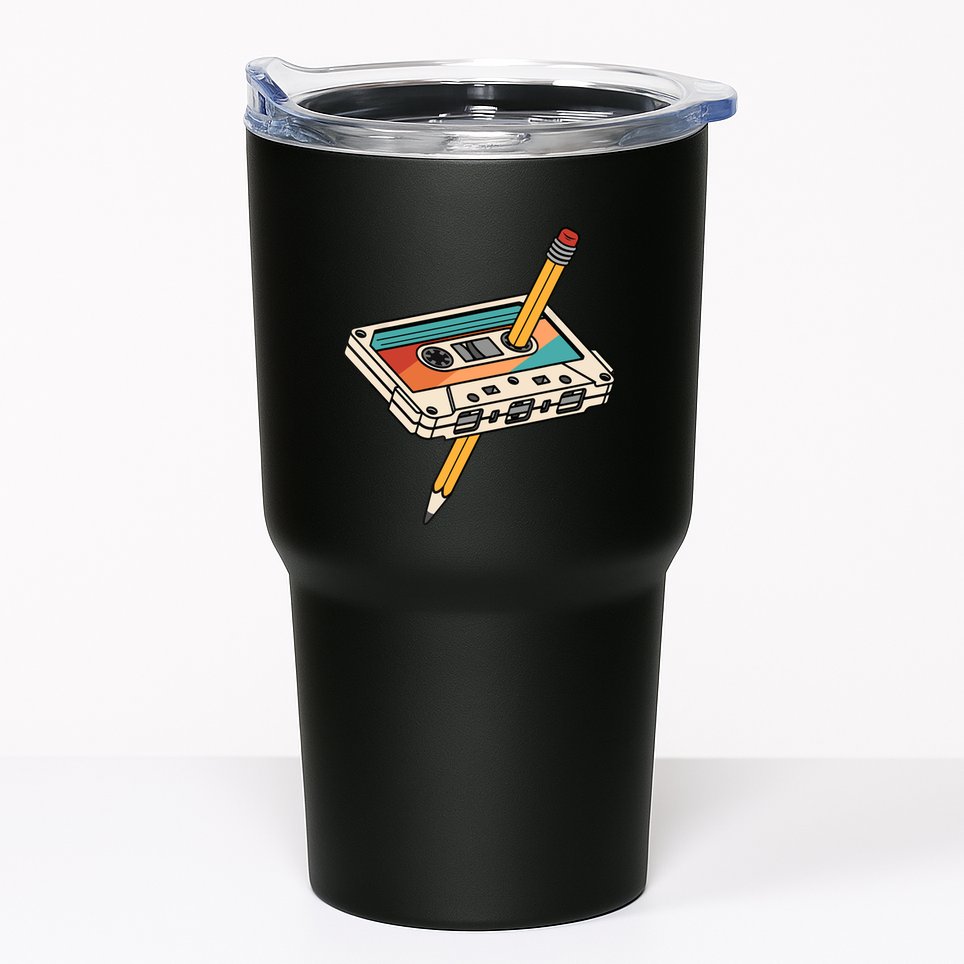 80s 90s Retro Cassette Tape 1980s 1990s Music Vintage Outfit Tumbler