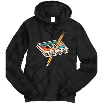 80s 90s Retro Cassette Tape 1980s 1990s Music Vintage Outfit Tie Dye Hoodie