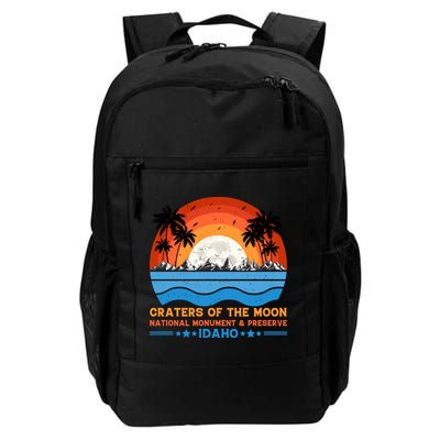 80s 90s Retro Sunset Distressed Craters Of The Moon National Monument Idaho Backpack