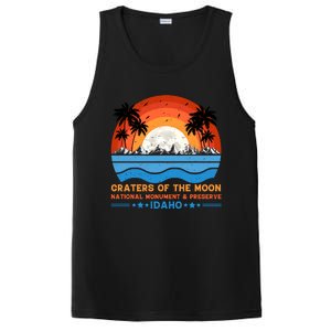 80s 90s Retro Sunset Distressed Craters Of The Moon National Monument Idaho PosiCharge Competitor Tank