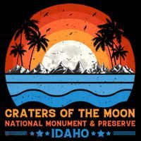 80s 90s Retro Sunset Distressed Craters Of The Moon National Monument Idaho Tank Top