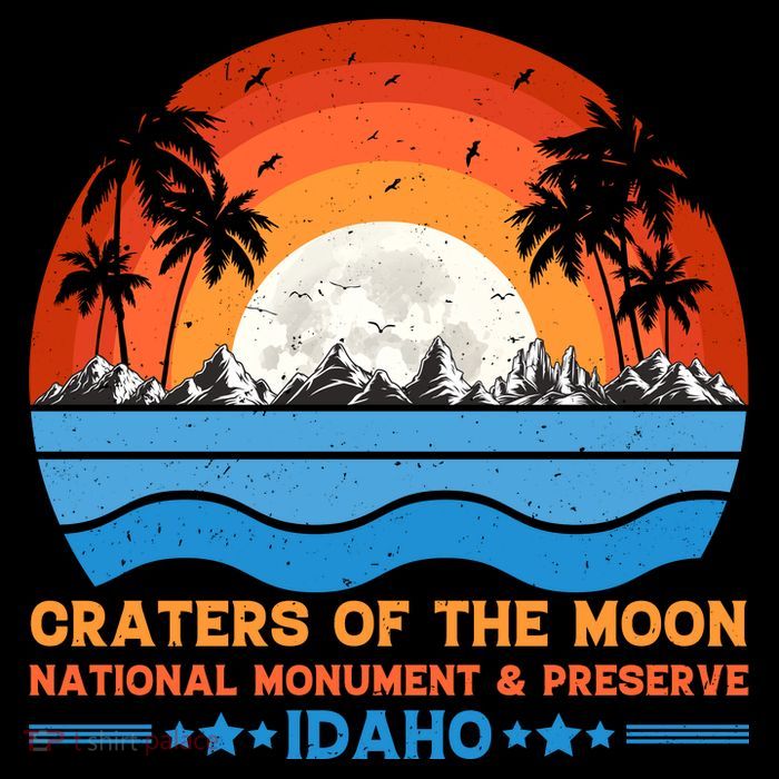 80s 90s Retro Sunset Distressed Craters Of The Moon National Monument Idaho Tank Top