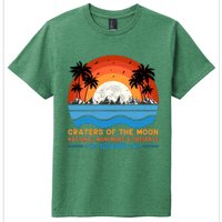 80s 90s Retro Sunset Distressed Craters Of The Moon National Monument Idaho Kids T-Shirt