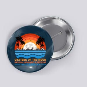 80s 90s Retro Sunset Distressed Craters Of The Moon National Monument Idaho Button