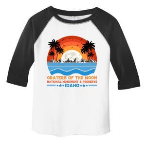 80s 90s Retro Sunset Distressed Craters Of The Moon National Monument Idaho Toddler Fine Jersey T-Shirt