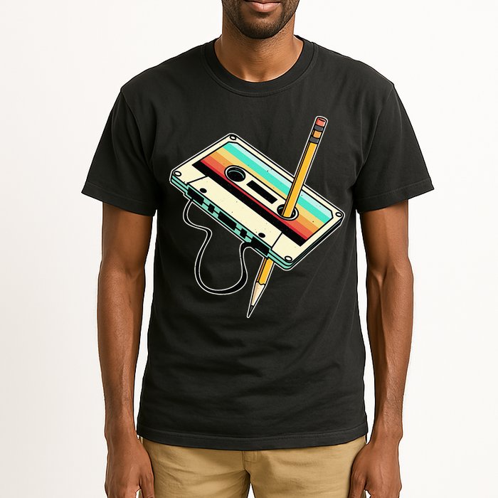 80s 90s Retro Party Costume Nostalgia Cassette Tall T-Shirt