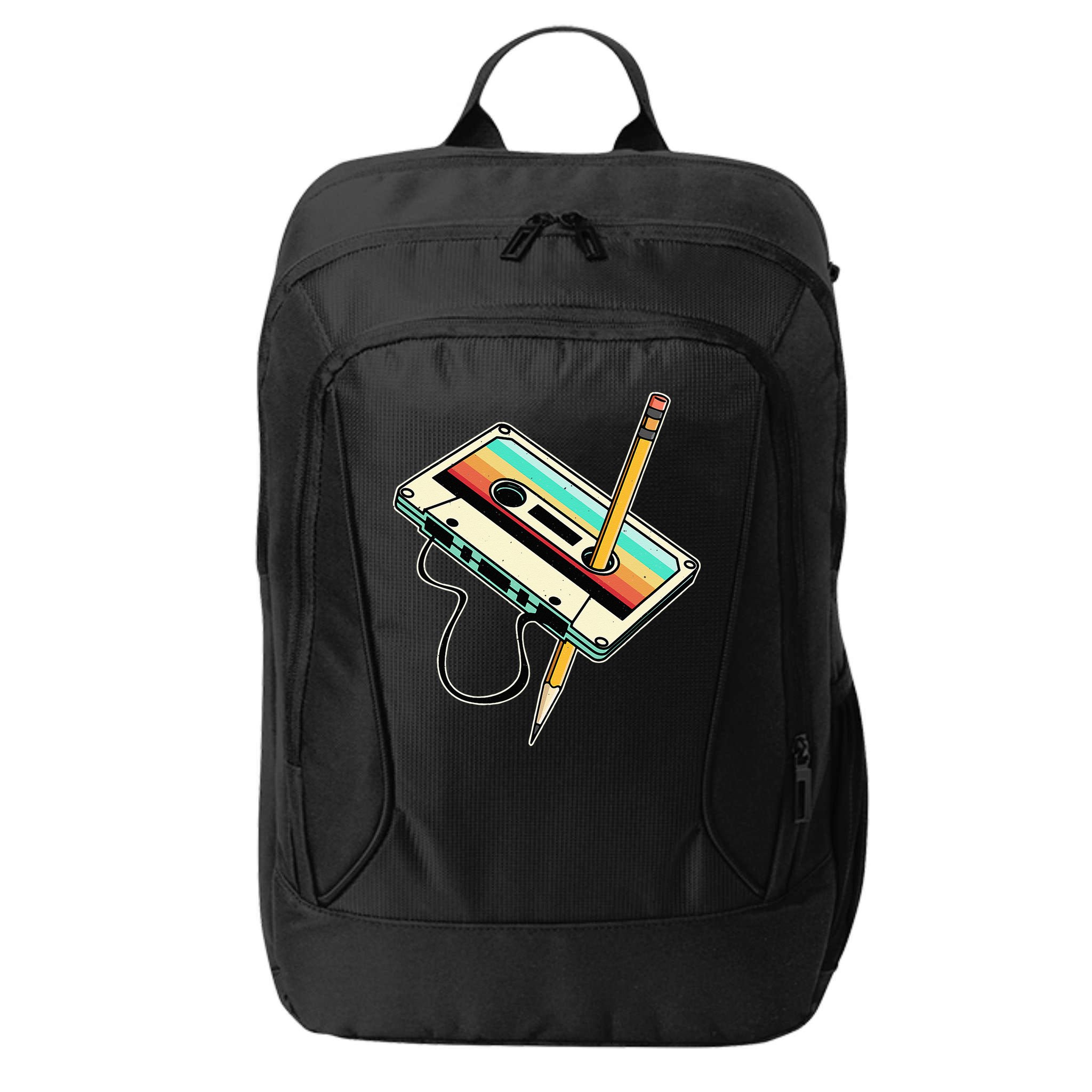 80s 90s Retro Party Costume Nostalgia Cassette City Backpack