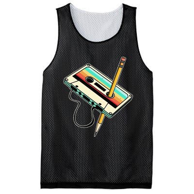 80s 90s Retro Party Costume Nostalgia Cassette Mesh Reversible Basketball Jersey Tank