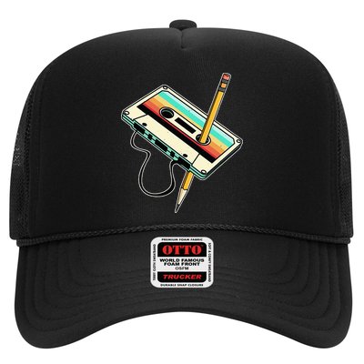 80s 90s Retro Party Costume Nostalgia Cassette Trucker Hat