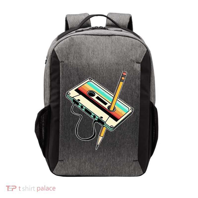 80s 90s Retro Party Costume Nostalgia Cassette Vector Backpack