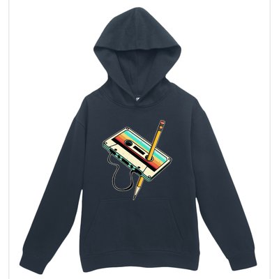 80s 90s Retro Party Costume Nostalgia Cassette Urban Pullover Hoodie