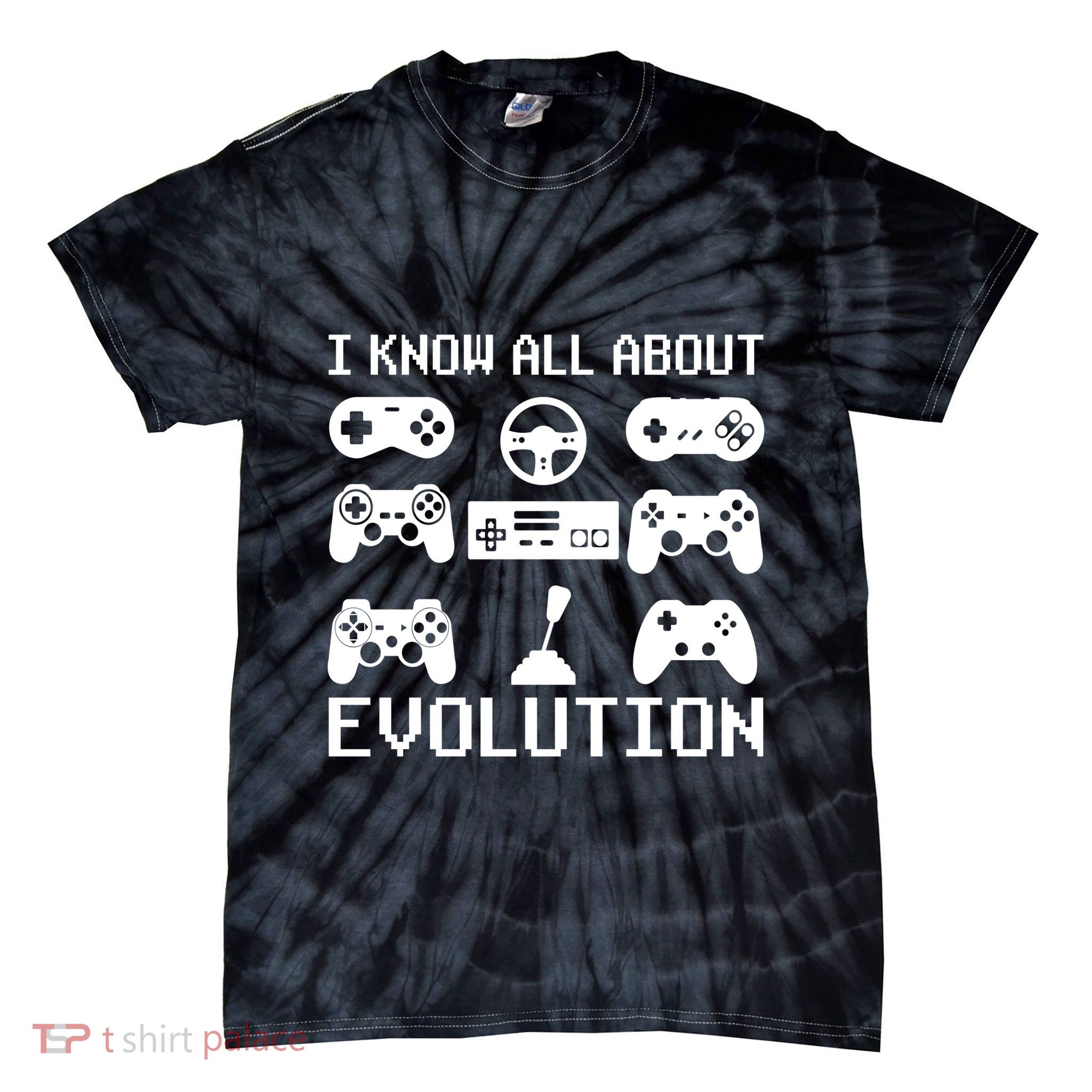 80s 90s Video Game Retro Vintage Classic Arcade Tie-Dye T-Shirt