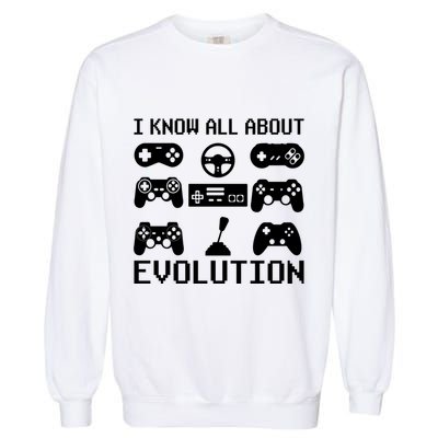 80s 90s Video Game Retro Vintage Classic Arcade Garment-Dyed Sweatshirt