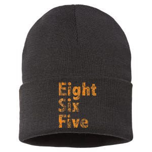 865 Area Code Tennessee Knoxville Eight Six Five Fan Sustainable Knit Beanie