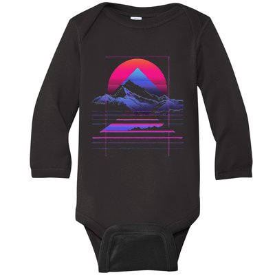 80s Aesthetic Cool Baby Long Sleeve Bodysuit