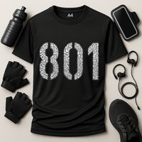 801 Area Code Salt Lake City Cooling Performance Crew T-Shirt