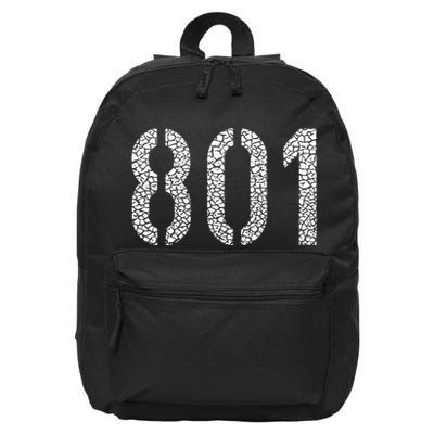 801 Area Code Salt Lake City 16 in Basic Backpack