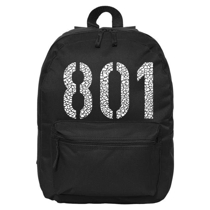 801 Area Code Salt Lake City 16 in Basic Backpack