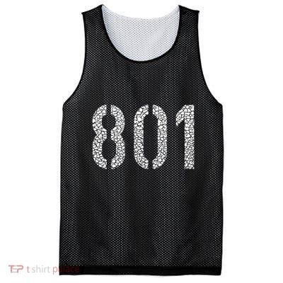801 Area Code Salt Lake City Mesh Reversible Basketball Jersey Tank