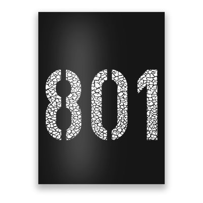 801 Area Code Salt Lake City Poster
