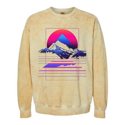 80s Aesthetic Cool Graphic S 6xl Graphic Colorblast Crewneck Sweatshirt