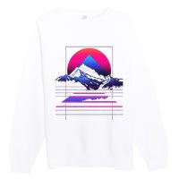 80s Aesthetic Cool Graphic S 6xl Graphic Premium Crewneck Sweatshirt