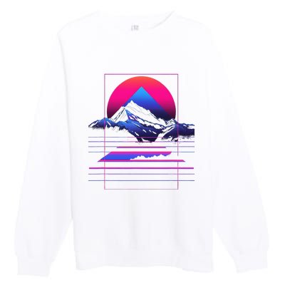 80s Aesthetic Cool Graphic S 6xl Graphic Premium Crewneck Sweatshirt