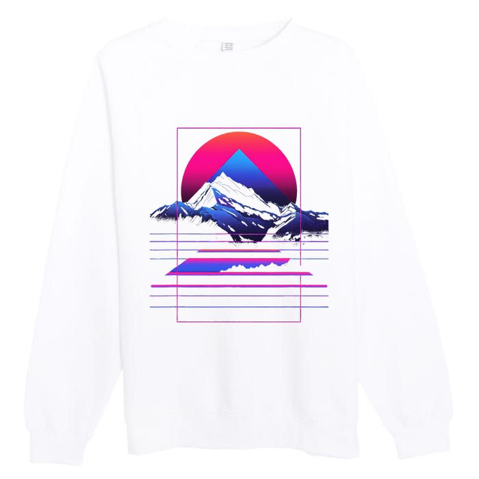 80s Aesthetic Cool Graphic S 6xl Graphic Premium Crewneck Sweatshirt