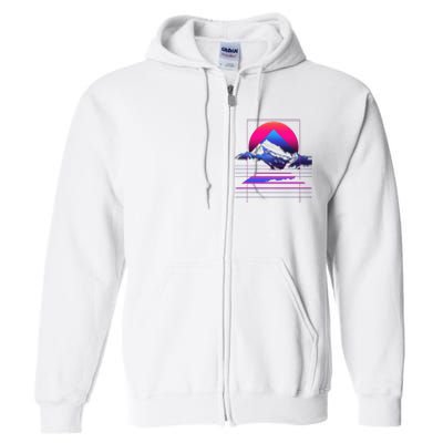 80s Aesthetic Cool Graphic S 6xl Graphic Full Zip Hoodie