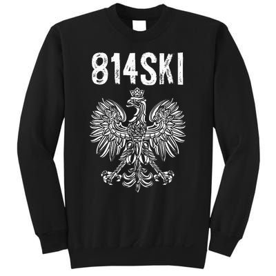 814 Area Code Erie Pennsylvania 814ski Polish Pride Sweatshirt