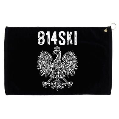 814 Area Code Erie Pennsylvania 814ski Polish Pride Grommeted Golf Towel