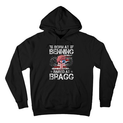 82nd Airborne Division Born At Ft Benning Raised Fort Bragg Hoodie