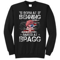 82nd Airborne Division Born At Ft Benning Raised Fort Bragg Sweatshirt