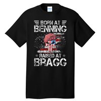 82nd Airborne Division Born At Ft Benning Raised Fort Bragg Tall T-Shirt