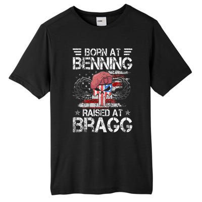 82nd Airborne Division Born At Ft Benning Raised Fort Bragg Tall Fusion ChromaSoft Performance T-Shirt