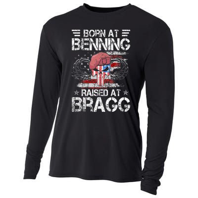 82nd Airborne Division Born At Ft Benning Raised Fort Bragg Cooling Performance Long Sleeve Crew