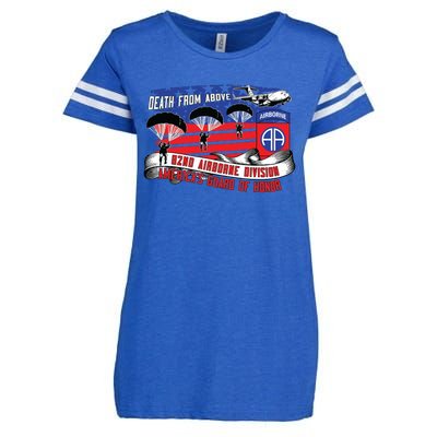 82nd Airborne Division Paratrooper Veteran Fort Bragg Gifts Enza Ladies Jersey Football T-Shirt