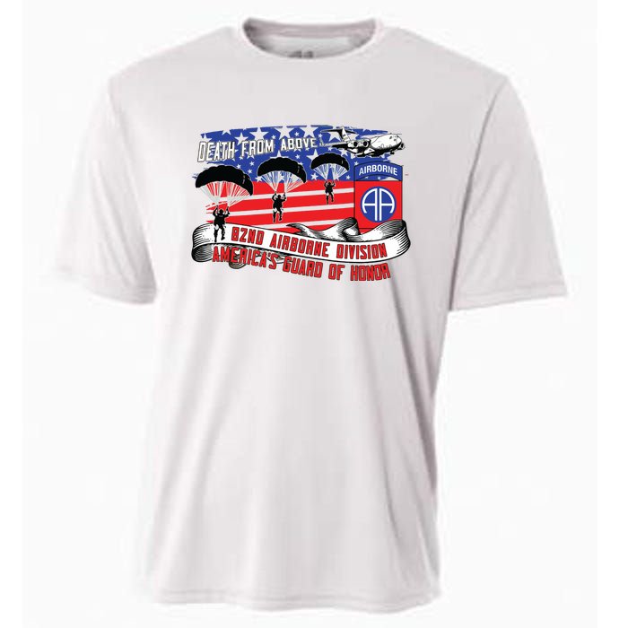 82nd Airborne Division Paratrooper Veteran Fort Bragg Gifts Cooling Performance Crew T-Shirt