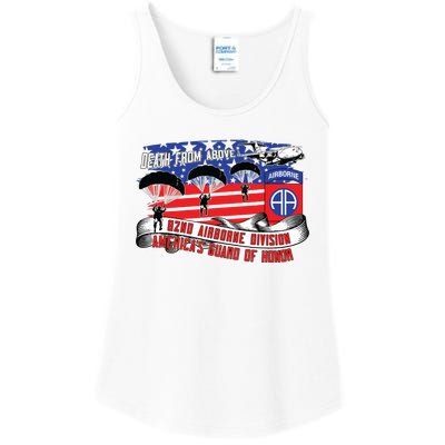 82nd Airborne Division Paratrooper Veteran Fort Bragg Gifts Ladies Essential Tank