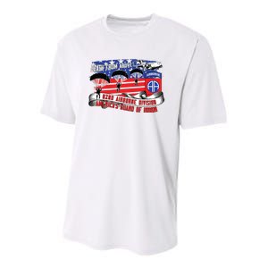 82nd Airborne Division Paratrooper Veteran Fort Bragg Gifts Youth Performance Sprint T-Shirt