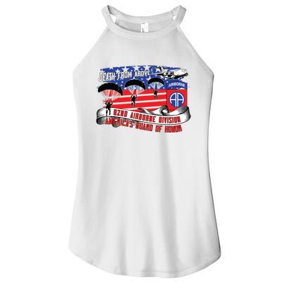 82nd Airborne Division Paratrooper Veteran Fort Bragg Gifts Women's Perfect Tri Rocker Tank