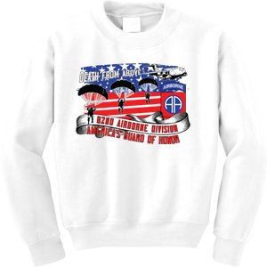 82nd Airborne Division Paratrooper Veteran Fort Bragg Gifts Kids Sweatshirt