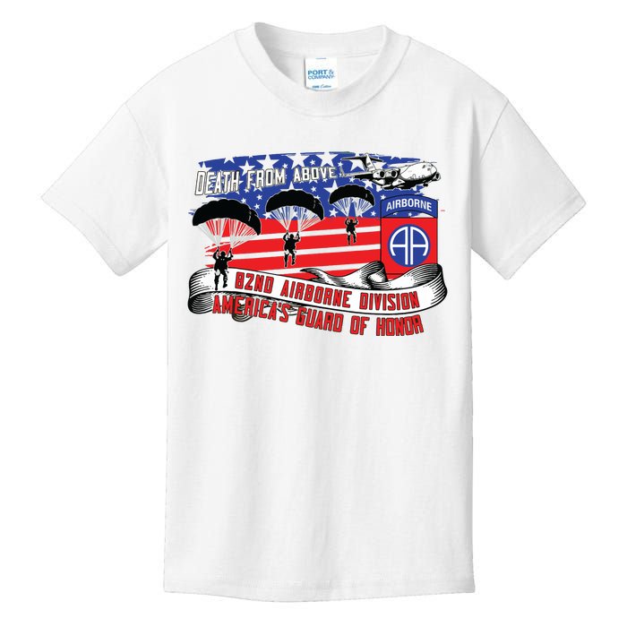 82nd Airborne Division Paratrooper Veteran Fort Bragg Gifts Kids T-Shirt