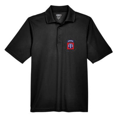 82nd Airborne Division Fort Bragg North Carolina Emblem Vet Men's Origin Performance Piqué Polo