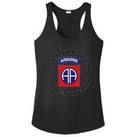 82nd Airborne Division Fort Bragg North Carolina Emblem Vet Ladies PosiCharge Competitor Racerback Tank