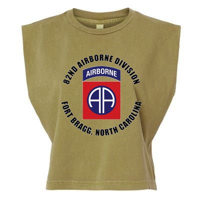 82nd Airborne Division Fort Bragg North Carolina Emblem Vet Garment-Dyed Women's Muscle Tee